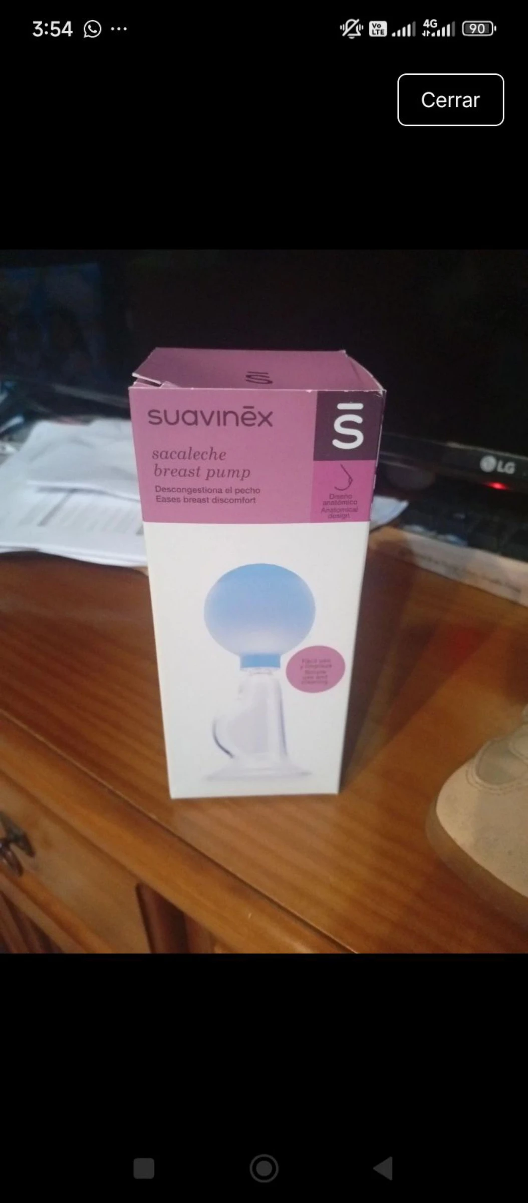 Extractor manual de leche materna suavinex